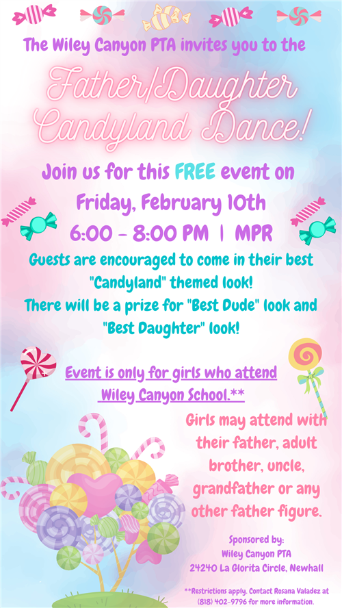 Father/Daugther Dance Flyer 
